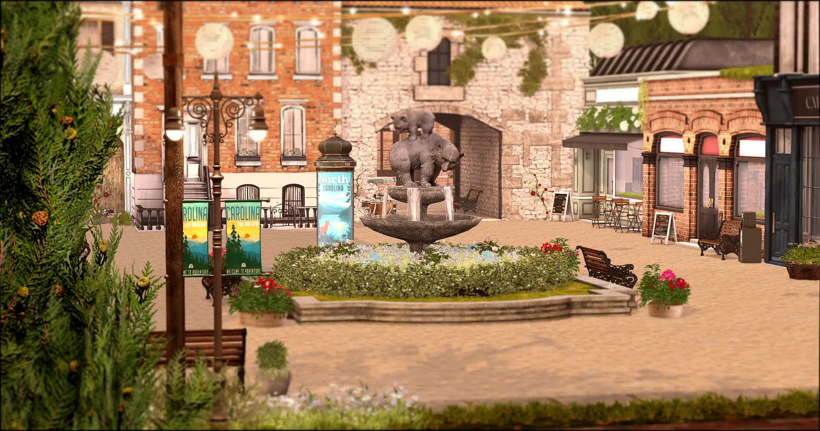 Fox Hollow town square